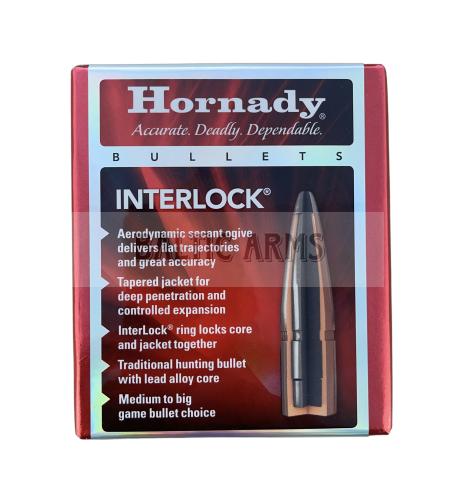 Hornady Kulkos  30 cal .308" 220 gr RN Interlock